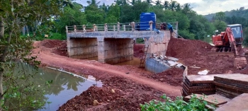 Culvert bridge almost ready in Agonda
