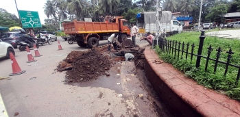 Water-logging stops at Gandhi circle