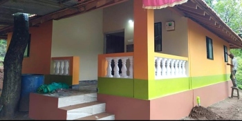 BJP builds house under 'Shram-Seva Dham' project; hands over to family in Cotigao