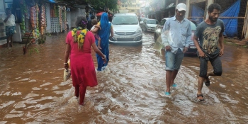 Submerged roads in Margao brings to fore unresolved flooding issue