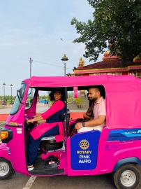 First electric pink rick for women in Mapusa