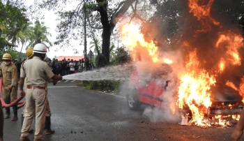 Car gutted in Comba fire