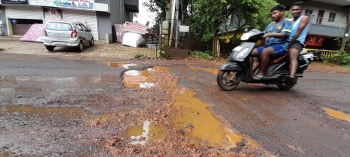 Pothole-ridden Merces to Chimbel road poses threat