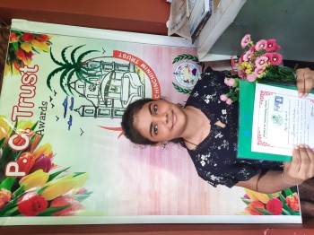 Arushka shines in Std XII Arts exam