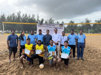 Aaron-Prabal win beach volleyball title