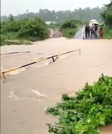 Curchorem, Cacora roads inundated