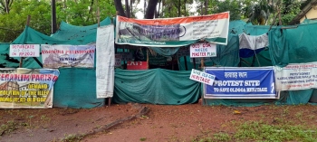 Old Goa satyagraha suspended due to rains