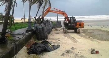 Tourism dept implements temporary steps to arrest erosion at Colva beach