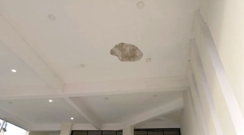 6 months after inauguration, CCMC building faces leakage, portions of plaster giving way