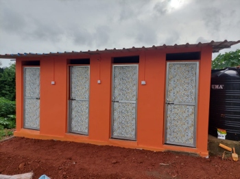 Outgoing panch builds ladies toilet in Zuarinagar