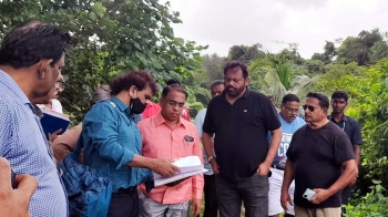 Minister inspects Bondvoll Lake, says cannot act till stay vacated