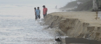 Benaulim, Sernabatim coast hit by sand erosion