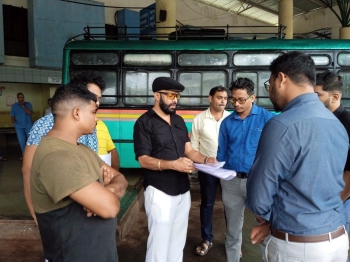 Officials pay visit to dilapidated Canacona KTC bus stand