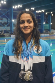 Swimmer Sanjana wins four silver, one bronze at nationals