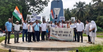 Congress continues protests against ED