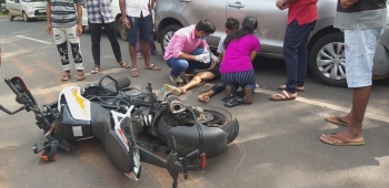 Two injured in freak mishap at Canacona