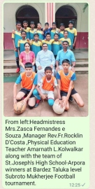 St Joseph HS Arpora crowned Bardez champs