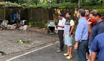 Kamat's son makes presence felt at Comba clean up work