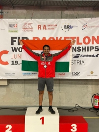 Ashutosh claims racketlon double crown in Austria