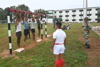 Agniveer aspirants undergo physical tests at 3MTR camp