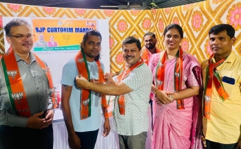 Com Richard Colaco inducted into BJP