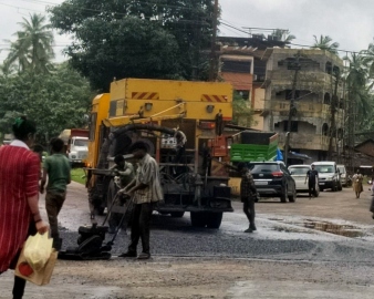 After public threats, PWD repairs Sanguem road