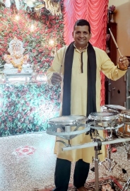 Catholic musician drums up harmony during Charturthi