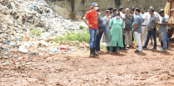 Margao civic chief gets down to biz, takes stock of situation at Sonsodo