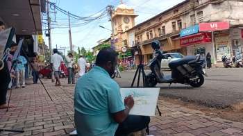 Painting watch tower in Vasco with a purpose