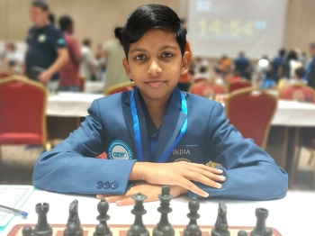 Ethan shines at World Cadets Chess C’ship