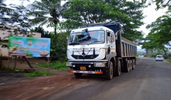 Despite ban, heavy vehicles ply via Chorla Ghat highway