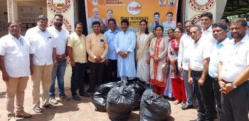 BJP Curtorim holds cleanliness drive