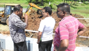 Uproar at Khareband over excavation work for Colva STP holding tank