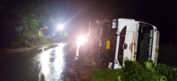 Despite ban, heavy vehicles continue to ply on Chorla Ghat route
