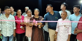 Cortalim ZP candidate inaugurates election office at Queeny Nagar