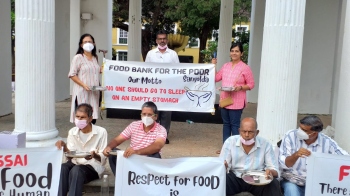 Protest on wastage of excess food held