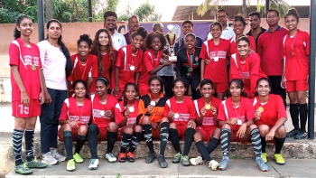 Rosary College win women's football title
