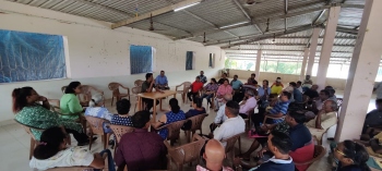Velsao villagers raise double tracking problems with MLA