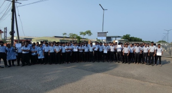 Verna firm workers stop work over job uncertainty