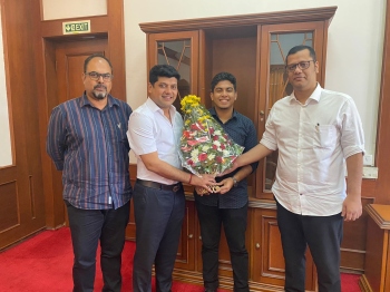 Law student secures first place in elocution on Corruption-free India