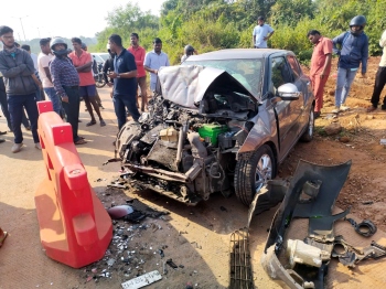 1 killed, 2 hurt in road mishap at Dhargal