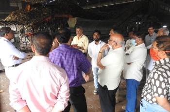 Margao MLA with civic officials in tow takes stock of Sonsodo mess