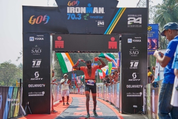 Aerospace engineer Nihal Baig claims Ironman 70.3 Goa title