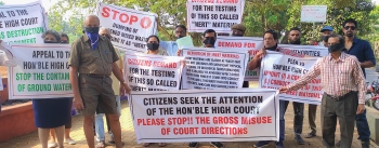 Margao, Fatorda citizens protest against dumping of mixed waste