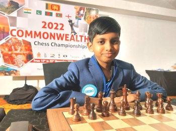 Ethan Vaz wins gold for India at Commonwealth Chess C’ship