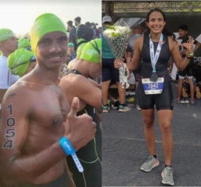 Akash, Ananya fastest Goan triathletes at Ironman 70.3