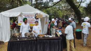 Goa Sikh Youth holds Langar at Old Goa on 4th day of Novena