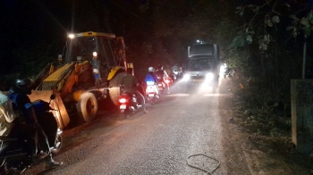 Devotees irked over road works at Neura during Old Goa Novena