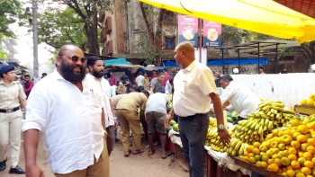 Encroachments in Vasco vegetable market during civic body drive