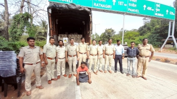 Alcohol, 2 trucks seized at Patradevi check post
